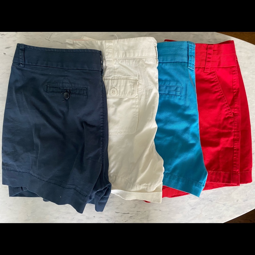 Bundle: jcrew banana republic polo shorts size 8